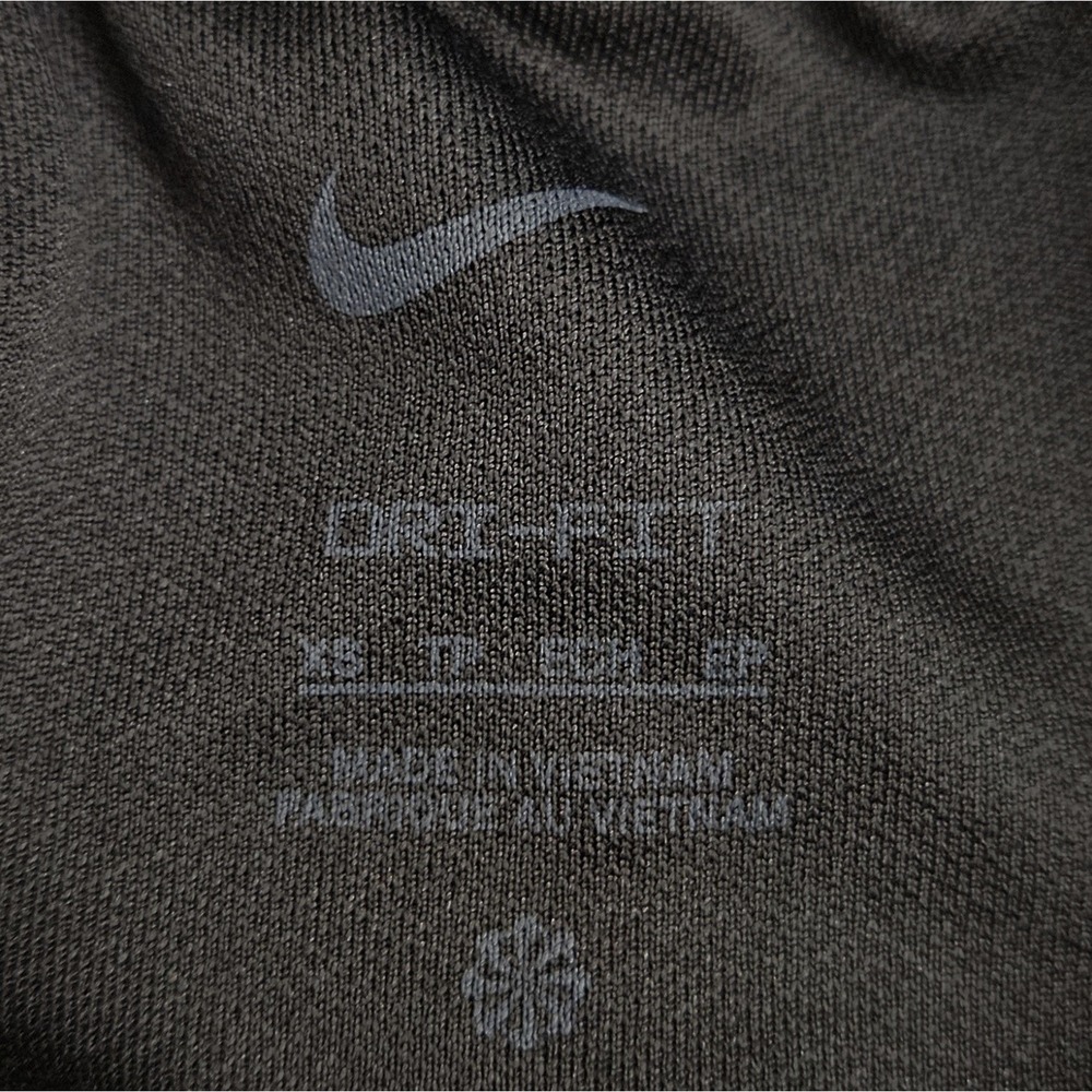 Nike Dri Fit Running Shorts Black White Lined Women's Size Extra Small 3" Inseam - Picture 3 of 4
